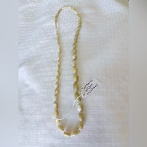 Elegant Cream Beaded Necklace